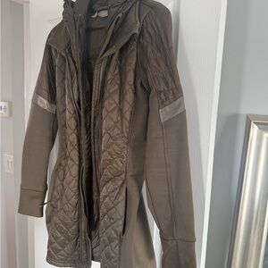Athleta Quilted Brown Jacket
